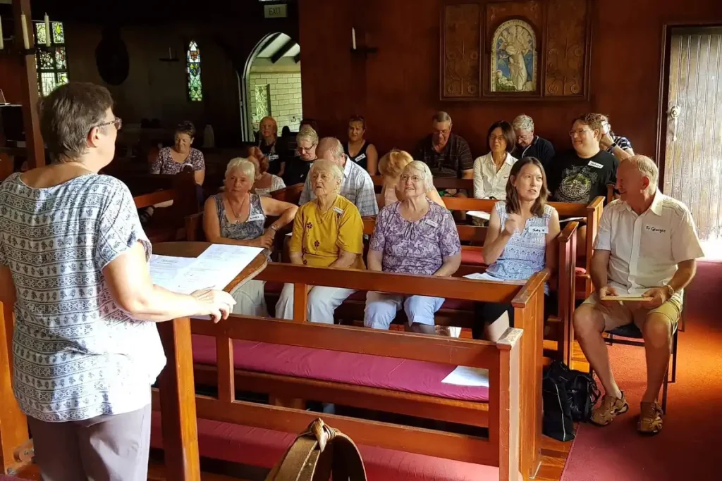 Community members gathered in The Abbey Church for an Abbey Inspiration Morning